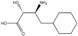 (2R,3S)-2-Hydroxy-3-amino-4-cyclohexylbutanoic acid Struktur