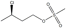 (-)-Methanesulfonic acid (R)-3-chlorobutyl ester Struktur