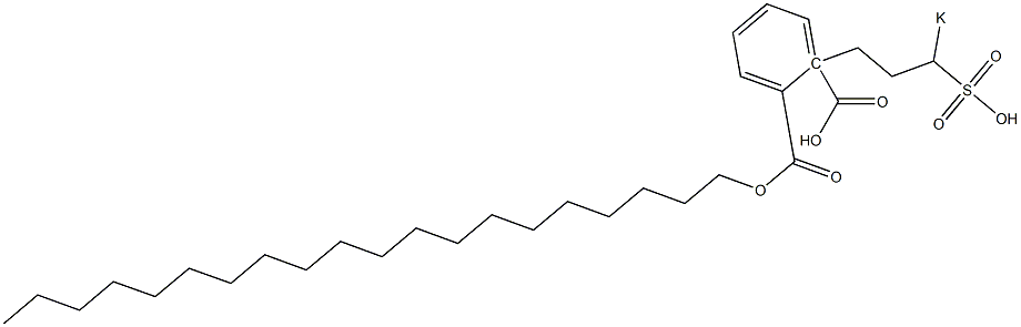 Phthalic acid 1-icosyl 2-(3-potassiosulfopropyl) ester Struktur