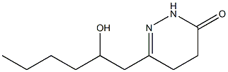 4,5-Dihydro-6-[2-hydroxyhexyl]pyridazin-3(2H)-one Struktur