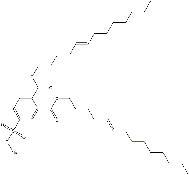 4-(Sodiosulfo)phthalic acid di(5-tetradecenyl) ester Struktur