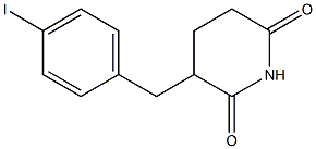 3-(4-Iodobenzyl)piperidine-2,6-dione Struktur