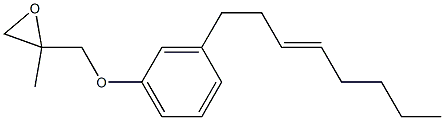 3-(3-Octenyl)phenyl 2-methylglycidyl ether Struktur