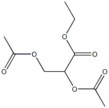 (+)-2-O,3-O-Diacetyl-D-glyceric acid ethyl ester Struktur