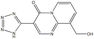 9-Hydroxymethyl-3-(1H-tetrazol-5-yl)-4H-pyrido[1,2-a]pyrimidin-4-one Struktur