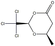 (2R,6R)-2-Trichloromethyl-6-methyl-1,3-dioxan-4-one Struktur