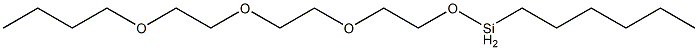 Hexyl[2-[2-(2-butoxyethoxy)ethoxy]ethoxy]silane Struktur