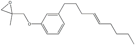 3-(4-Nonenyl)phenyl 2-methylglycidyl ether Struktur