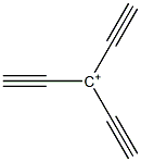 3-Ethynyl-1,4-pentadiyne-3-ium Struktur