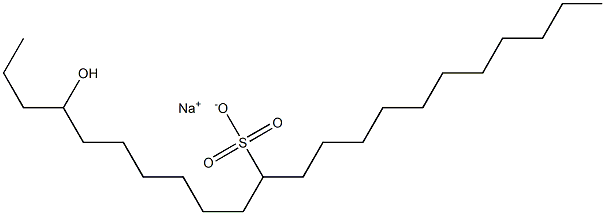 4-Hydroxydocosane-11-sulfonic acid sodium salt Struktur