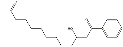 3-Hydroxy-1-phenyltridecane-1,12-dione Struktur