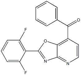 2-(2,6-Difluorophenyl)-7-benzoyloxazolo[4,5-b]pyridine Struktur