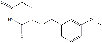 5,6-Dihydro-1-(m-methoxybenzyloxy)-2,4(1H,3H)-pyrimidinedione Struktur