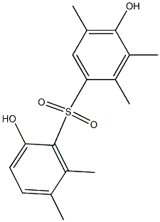 2',4-Dihydroxy-2,3,5,5',6'-pentamethyl[sulfonylbisbenzene] Struktur