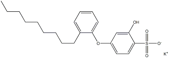 3-Hydroxy-2'-nonyl[oxybisbenzene]-4-sulfonic acid potassium salt Struktur