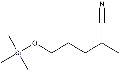 5-(Trimethylsilyloxy)-2-methylpentanenitrile Struktur