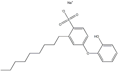 2'-Hydroxy-3-nonyl[oxybisbenzene]-4-sulfonic acid sodium salt Struktur