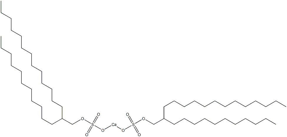 Bis(2-undecylpentadecyloxysulfonyloxy)calcium Struktur