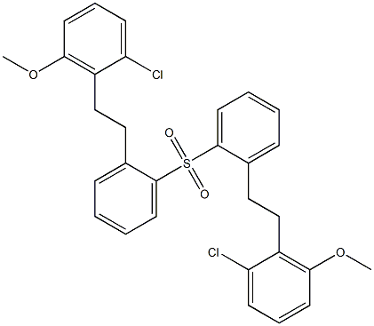 [2-(2-Chloro-6-methoxyphenyl)ethyl]phenyl sulfone Struktur