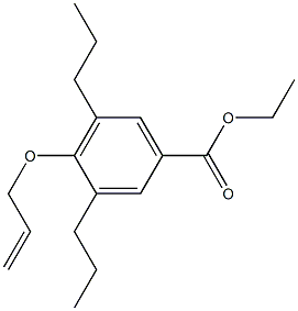 4-(Allyloxy)-3,5-dipropylbenzoic acid ethyl ester Struktur