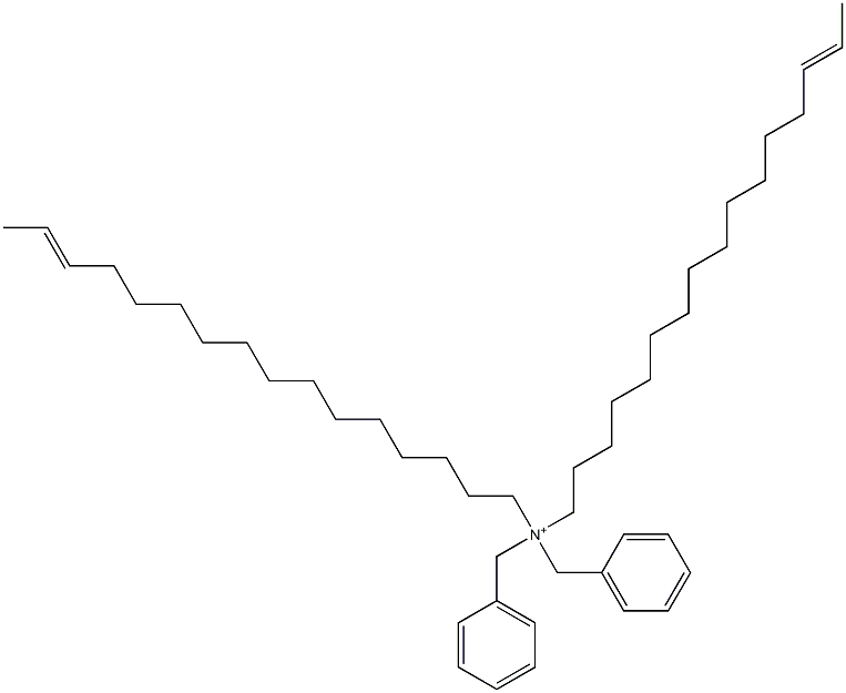 Di(14-hexadecenyl)dibenzylaminium Struktur