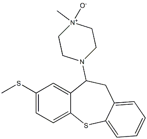 1-[10,11-Dihydro-8-(methylthio)dibenzo[b,f]thiepin-10-yl]-4-methylpiperazine 4-oxide Struktur