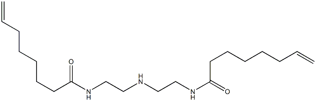 N,N'-[Iminobis(2,1-ethanediyl)]bis(7-octenamide) Struktur