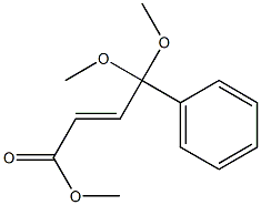 4,4-Dimethoxy-4-phenyl-2-butenoic acid methyl ester Struktur