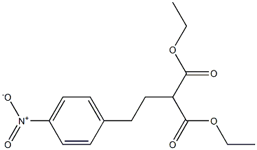 2-[2-(p-Nitrophenyl)ethyl]malonic acid diethyl ester Struktur