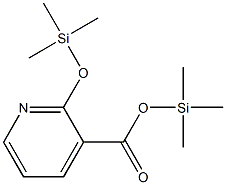 2-Trimethylsilyloxy-3-pyridinecarboxylic acid trimethylsilyl ester Struktur