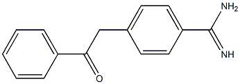 4-(2-Oxo-2-phenylethyl)benzamidine Struktur