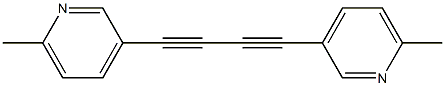 1,4-Bis(6-methyl-3-pyridinyl)-1,3-butadiyne Struktur