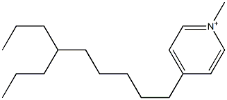 1-Methyl-4-(6-propylnonyl)pyridinium Struktur