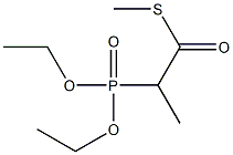 2-(Diethoxyphosphinyl)thiopropionic acid S-methyl ester Struktur