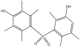 3',4-Dihydroxy-2,2',3,5,5',6,6'-heptamethyl[sulfonylbisbenzene] Struktur