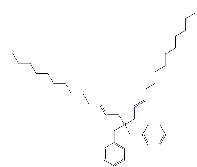 Di(2-tetradecenyl)dibenzylaminium Struktur