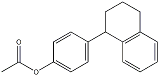 Acetic acid 4-(tetralin-1-yl)phenyl ester Struktur