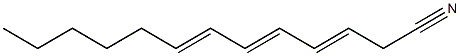 3,5,7-Tridecatrienenitrile Struktur