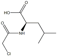 (R)-2-[(Chloroacetyl)amino]-4-methylpentanoic acid Struktur