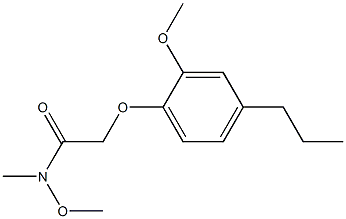 N-Methoxy-N-methyl-2-(2-methoxy-4-propylphenoxy)acetamide Struktur