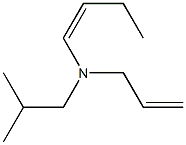 (Z)-N-Isobutyl-N-(2-propenyl)-1-buten-1-amine Struktur