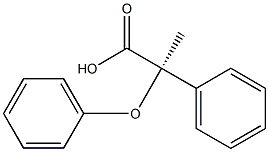 [R,(-)]-2-Phenoxy-2-phenylpropionic acid Struktur