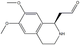 (1R)-6,7-Dimethoxy-1,2,3,4-tetrahydroisoquinoline-1-acetaldehyde Struktur