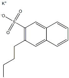 3-Butyl-2-naphthalenesulfonic acid potassium salt Struktur