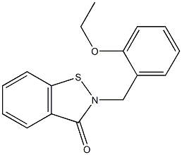 2-[2-Ethoxybenzyl]-1,2-benzisothiazol-3(2H)-one Struktur