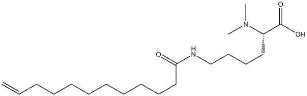 N6-(11-Dodecenoyl)-N2,N2-dimethyllysine Struktur