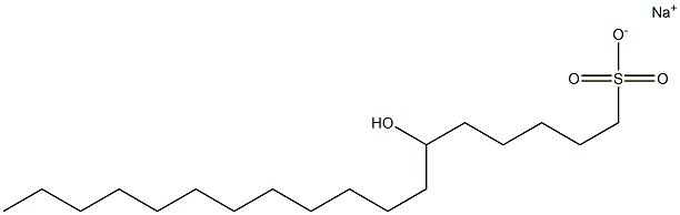 6-Hydroxyoctadecane-1-sulfonic acid sodium salt Struktur