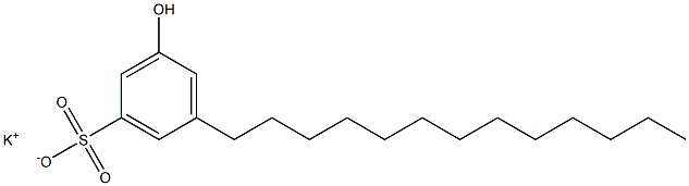 3-Hydroxy-5-tridecylbenzenesulfonic acid potassium salt Struktur