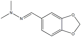 5-(2,2-Dimethylhydrazonomethyl)-1,3-benzodioxole Struktur