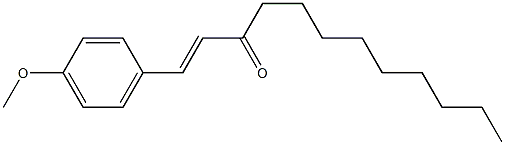 (E)-1-(4-Methoxyphenyl)-1-dodecen-3-one Struktur